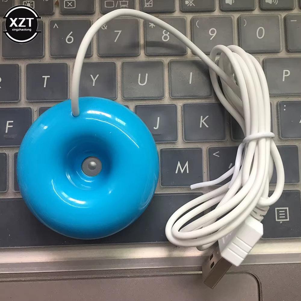 Humidificateur de bureau USB mini, humidificateur créatif en forme de donut, purificateur d'air port