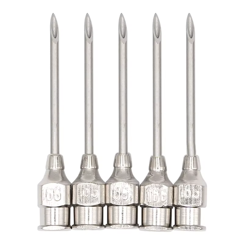 Aiguilles vétérinaire en acier inoxydable, 10 pièces, seringues de distribution, aiguilles d'échanti