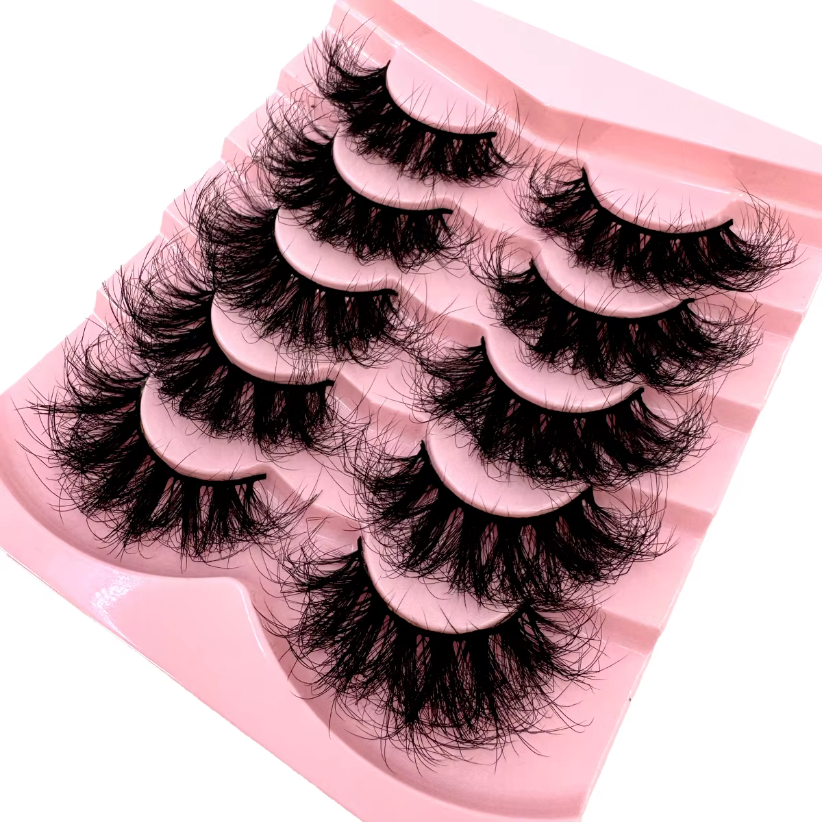 Faux cils longs et moelleux 3D en Faux vison, naturels, Volume doux et dramatique, Extension de cils