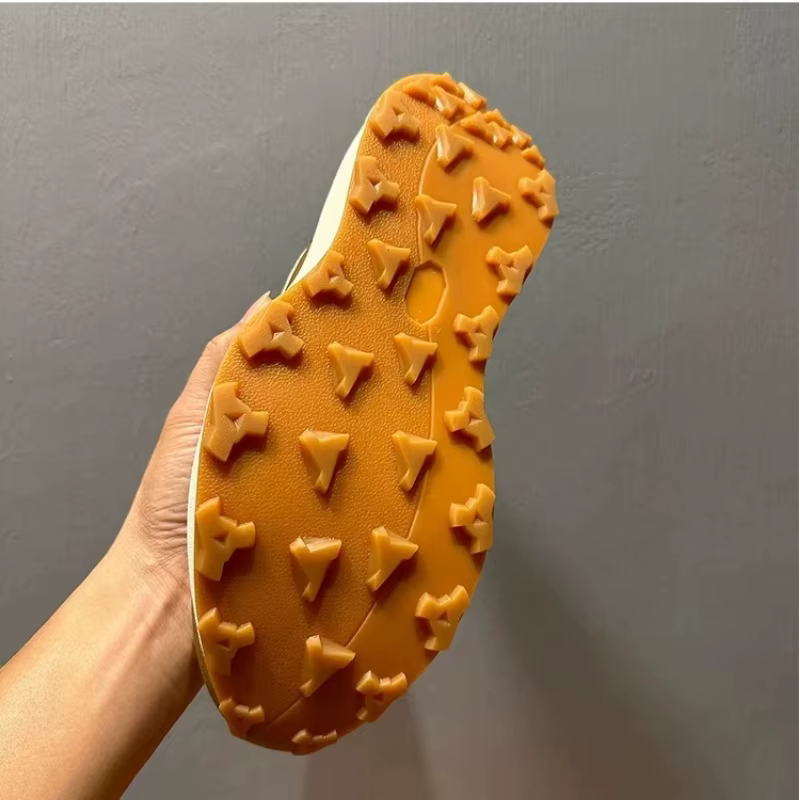 Chaussures de course rétro 2025 pour hommes | Baskets à semelle épaisse en cuir véritable | Chau