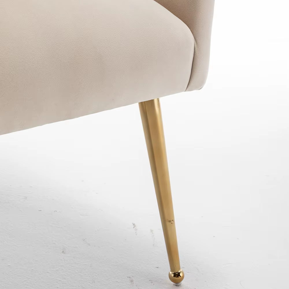 SEYNAR-Ensemble de 4 chaises de salle à manger en velours, modernes, touffetées, pour salle à manger