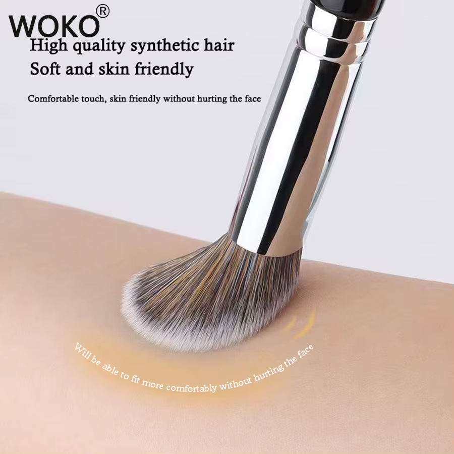 Brosse à Blush crème, imite l'application du bout des doigts, poudre de pointillé, pinceaux de maqui