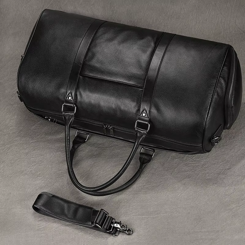 Sac de voyage en cuir de nouveau design à la mode, sac de sport en peau de vache souple, sac de voya