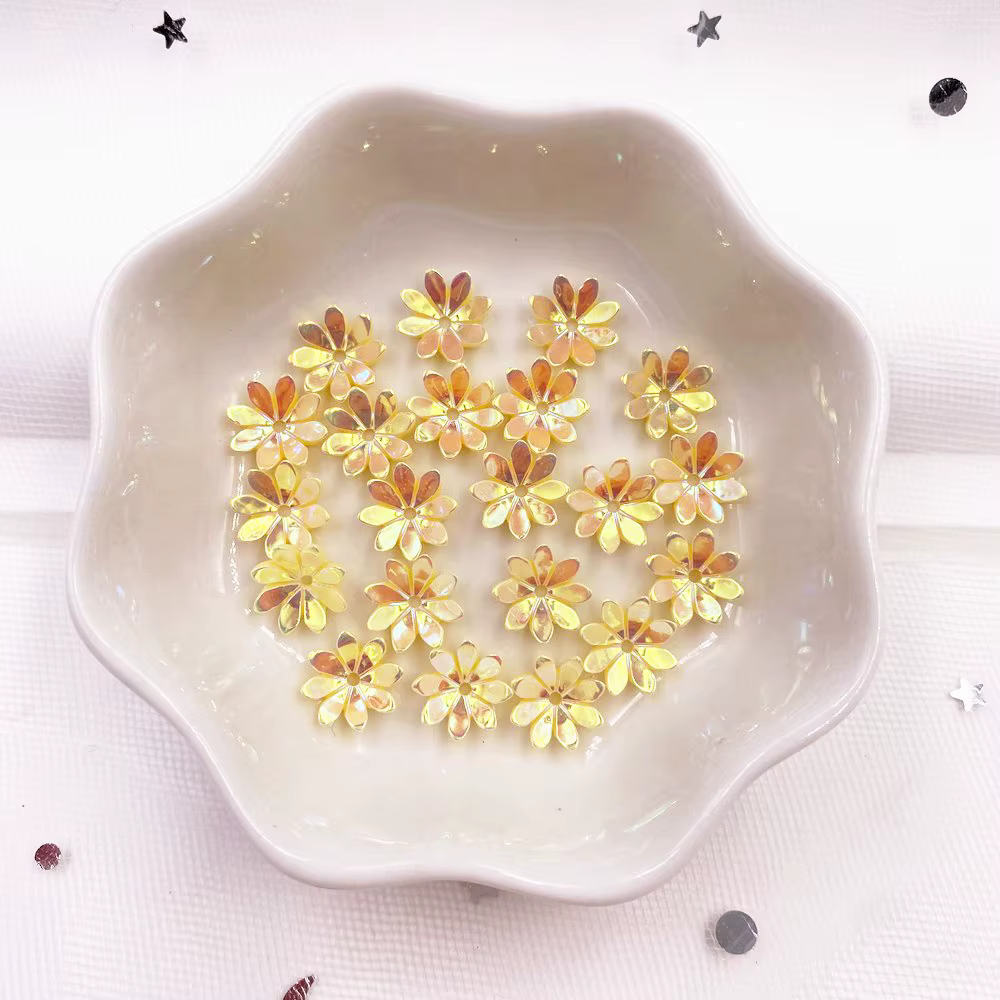 Strass brillant pour Nail Art, 40 pièces, 10mm, fleur 3D, 1 trou, boutons, applications, scrapbookin