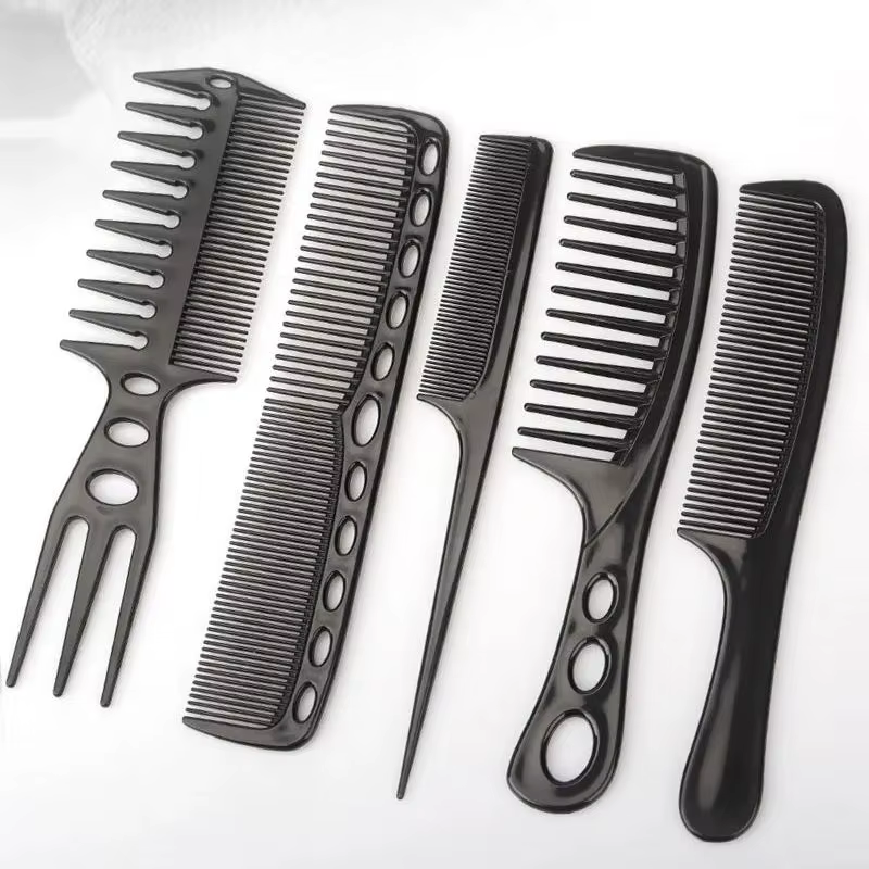 Peignes à cheveux de style africain, 6 pièces, peignes de maquillage, huile professionnelle, coiffeu