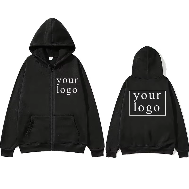 Cardigan à Capuche pour Homme et Femme, avec Logo/Image de Marque Personnalisé, Nouveau Design à la