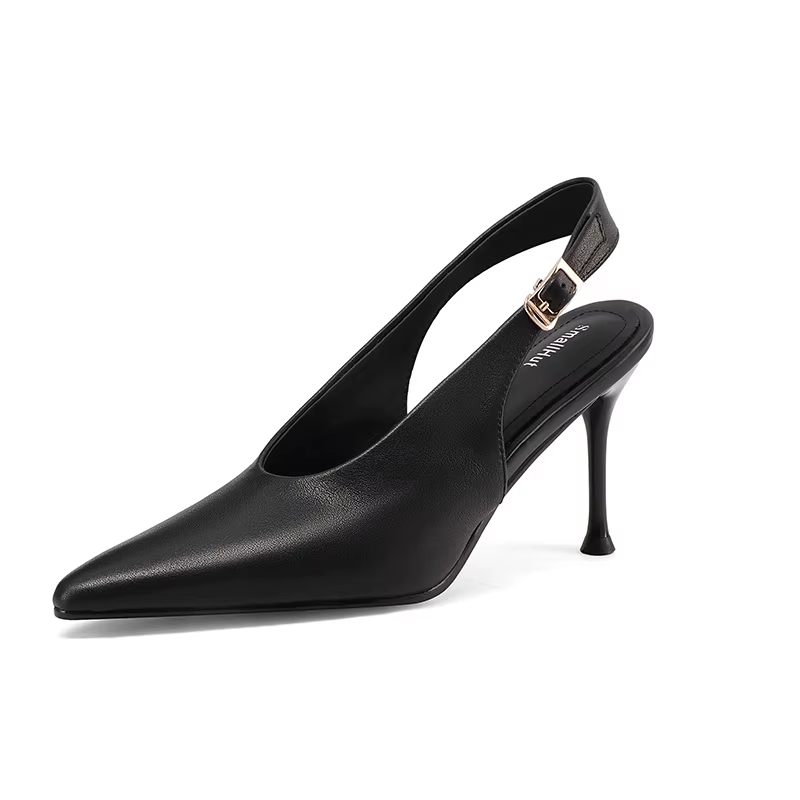 SmallHut Nouvelle Tendance 2026 Printemps Été Escarpins Femme en Cuir de Vachette Véritable Sexy Abr