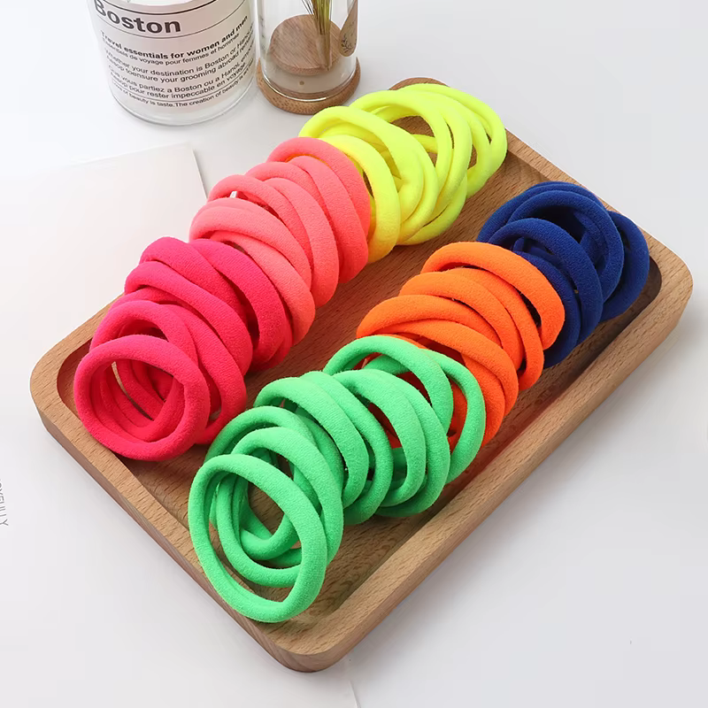 Bandes élastiques en caoutchouc de nylon pour filles, accessoires pour cheveux, porte-queue de cheva