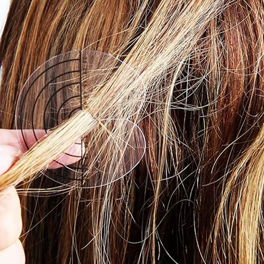 Protections thermiques pour Extensions de cheveux, 10 à 100 pièces, PVC transparent avec échelle, mo