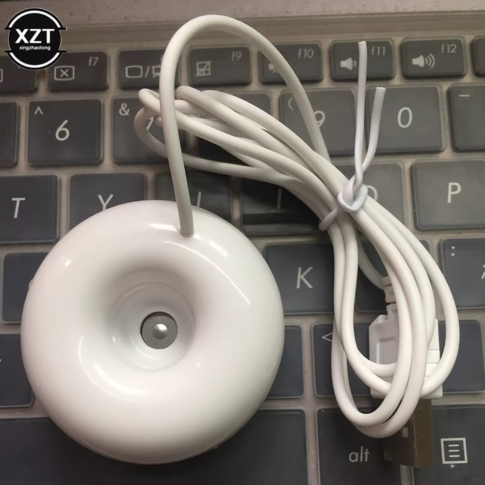 Humidificateur de bureau USB mini, humidificateur créatif en forme de donut, purificateur d'air port
