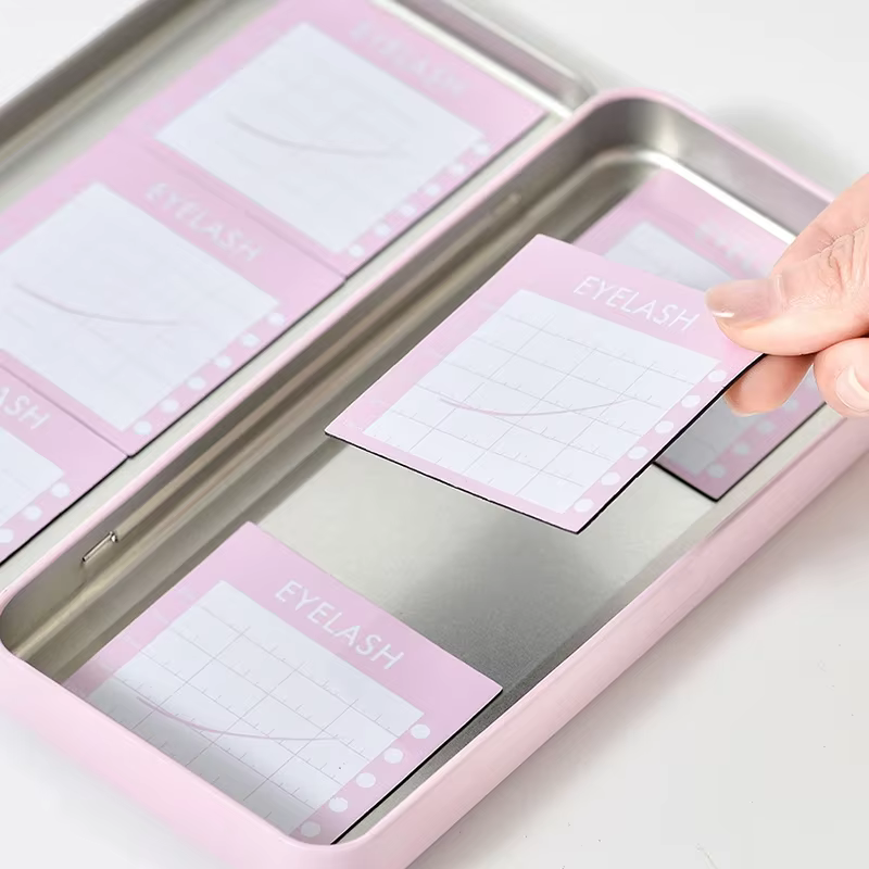 Boîte de rangement magnétique pour femmes, outil de rangement pour extensions de faux cils, bandes m