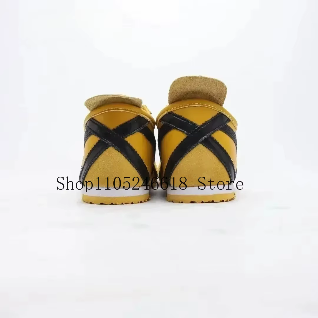 Chaussures de course à enfiler pour hommes et femmes, baskets classiques en cuir, respirantes et pla