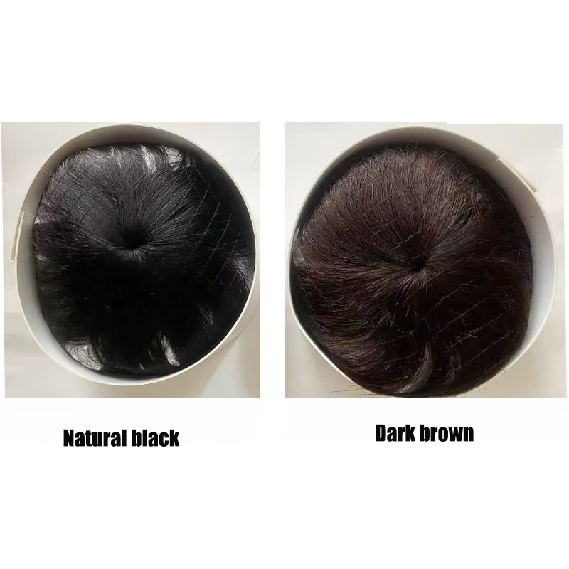 Toppers de cheveux humains de réparation de cheveux supérieurs légers, postiche naturelle, extension