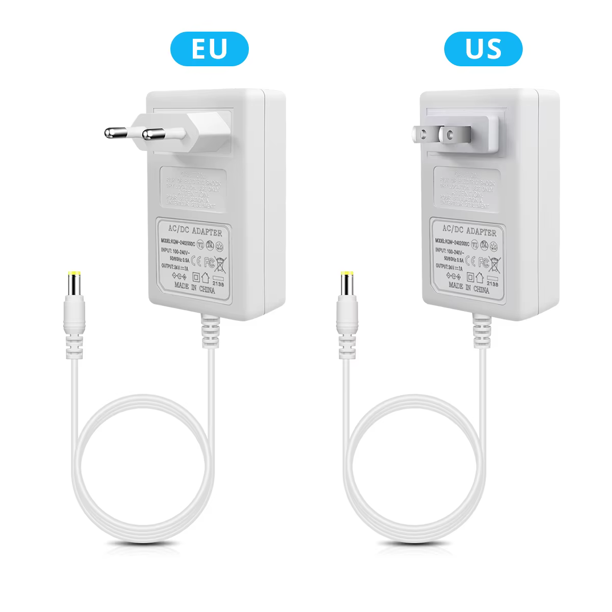 Pilote LED AC 100V-240V à DC 12V 24V 2A 3A, transformateurs d'éclairage, adaptateur d'alimentation à