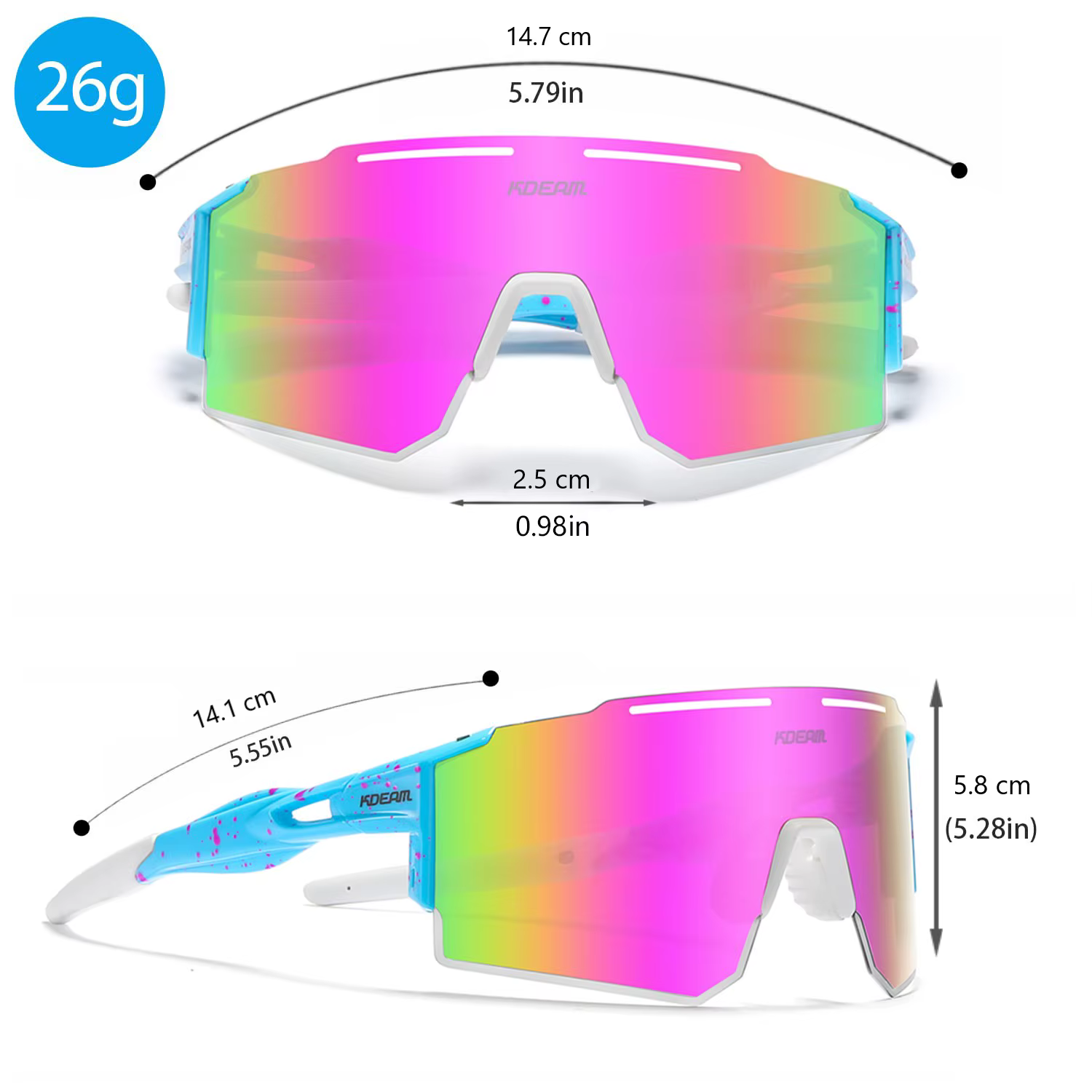 Lunettes de soleil polarisées pour hommes et femmes, lunettes de soleil de baseball et de softball p