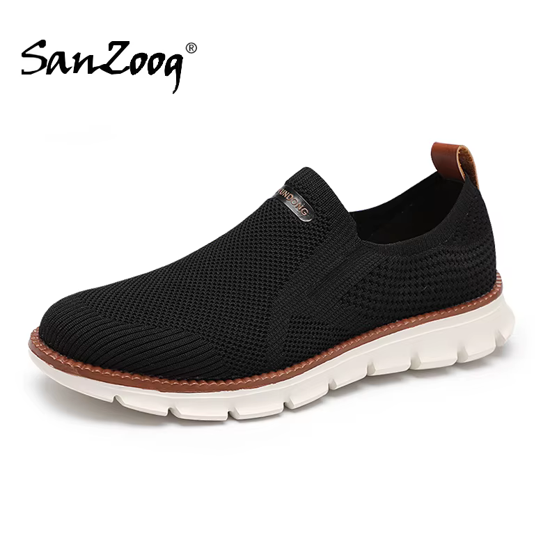 Grandes chaussures baskets en maille à enfiler mocassins chaussures décontractées sans cuir léger re