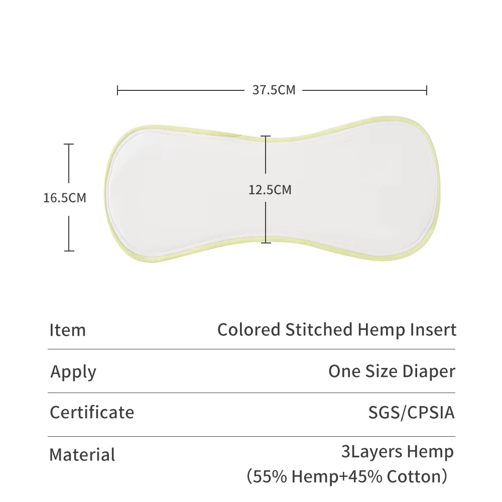 Elinfant – toutes sortes d'insertions de couches en coton de bambou, microfibre de bambou, charbon d