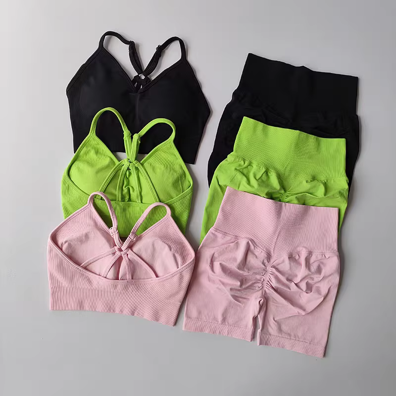 2 pièces ensembles de Yoga femmes taille haute tenues d'entraînement vêtements de sport vêtements de