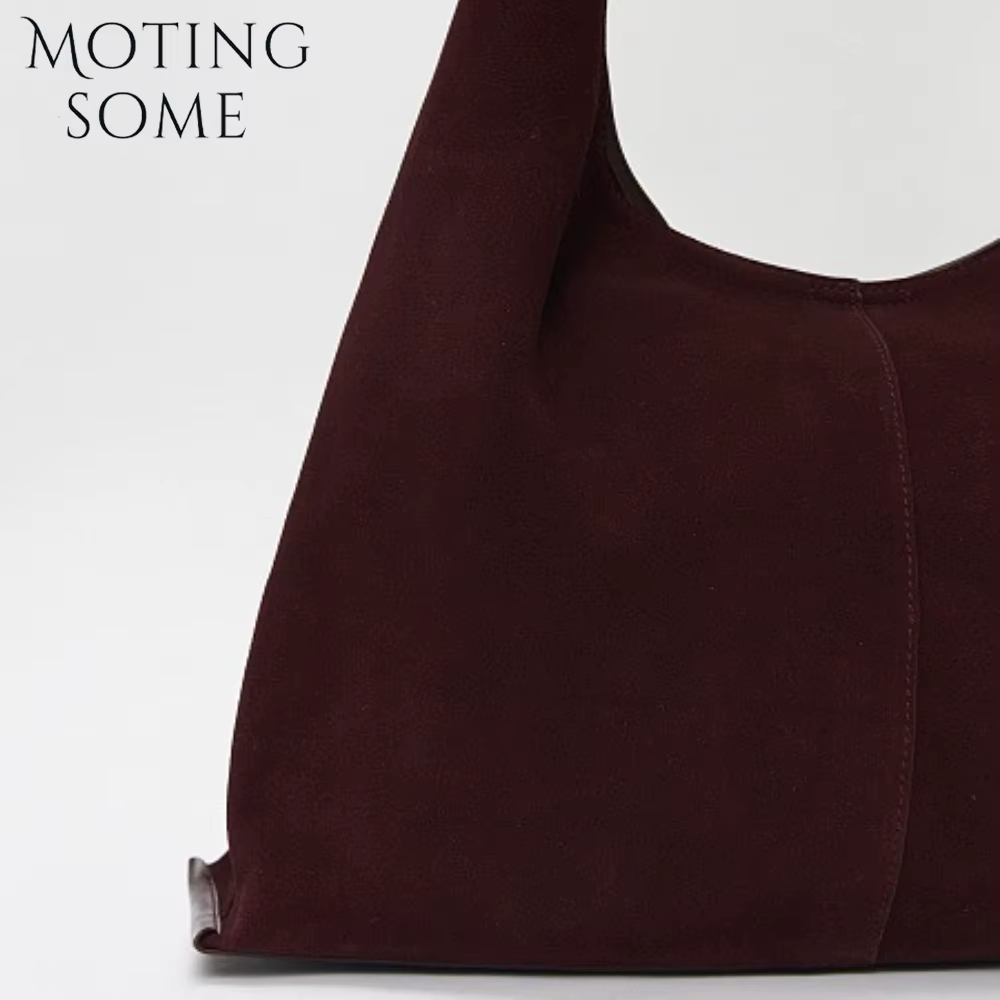 Motingsome Respzed-Sac en daim pour femme, sacs à main de dégager de luxe, fourre-tout décontracté e