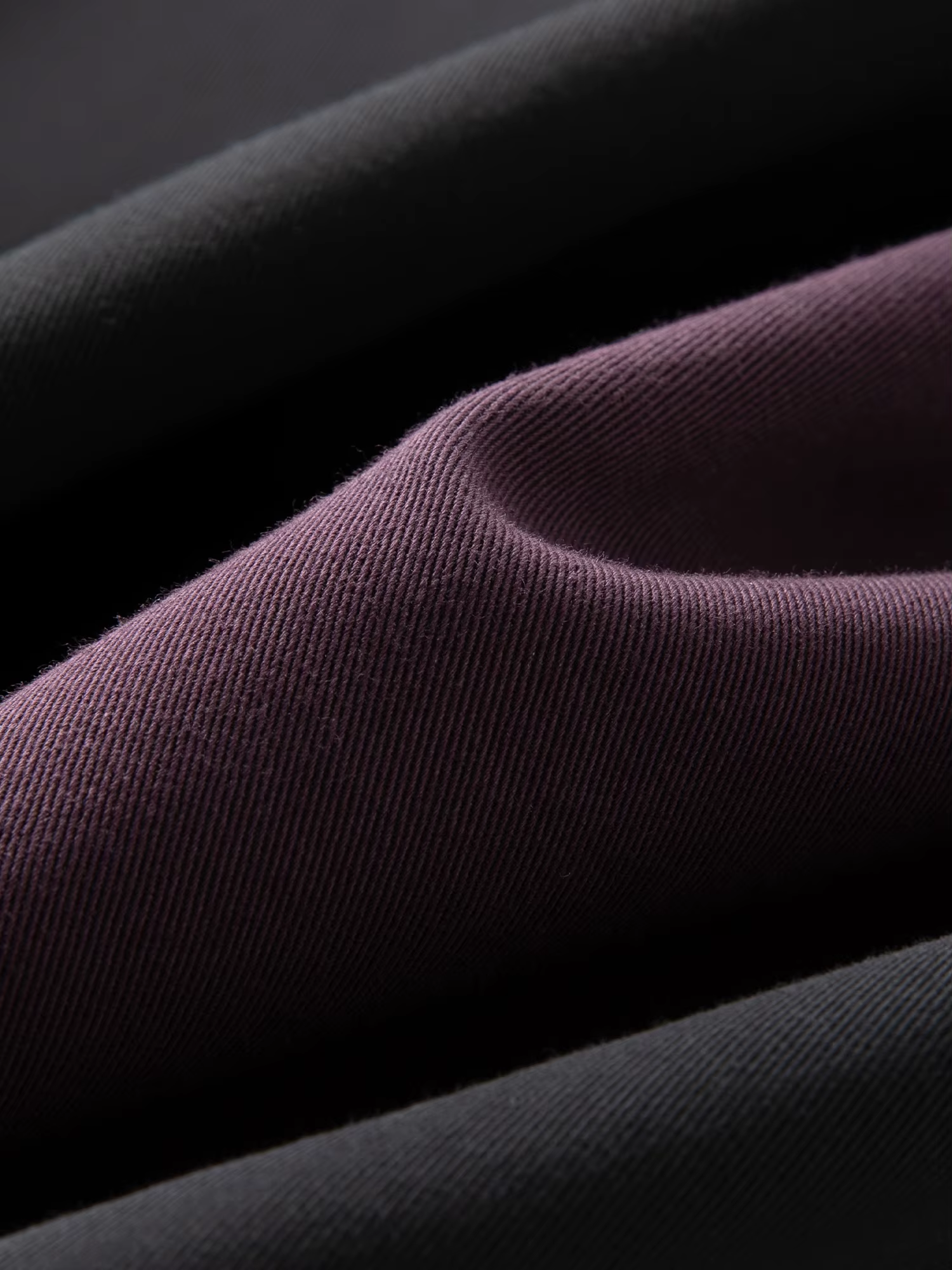 FSLE pantalon large décontracté pour femmes 2025 été nouveauté Design violet foncé Chic pantalon 25F