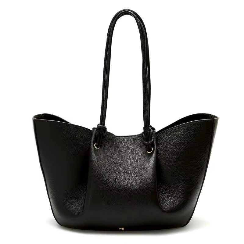 Sac fourre-tout pour femme PG, couleur unie, cuir souple, style extrêmement simple, sensation de dét