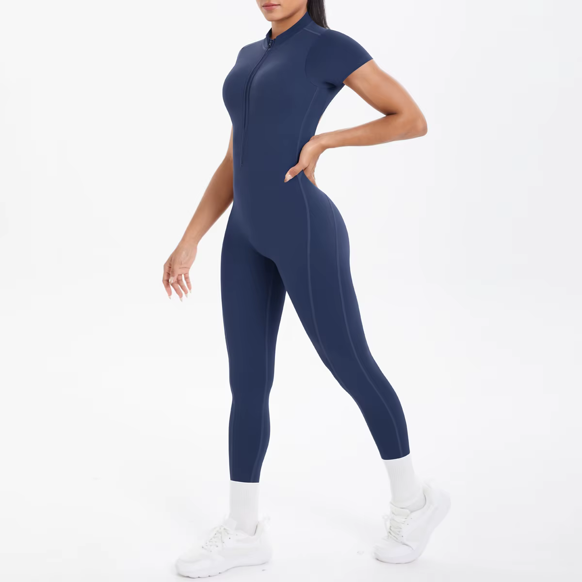 Sexy dos nu moulante Scrunch combinaison soulève les fesses femmes danse Fitness salopette Push Up a