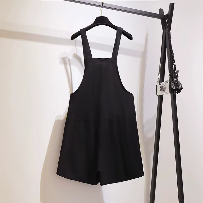 Short à bretelles grande taille pour femme, coton, noir, rose-rouge, 4XL, 5XL, 7XL, 10XL, 150kg, pri