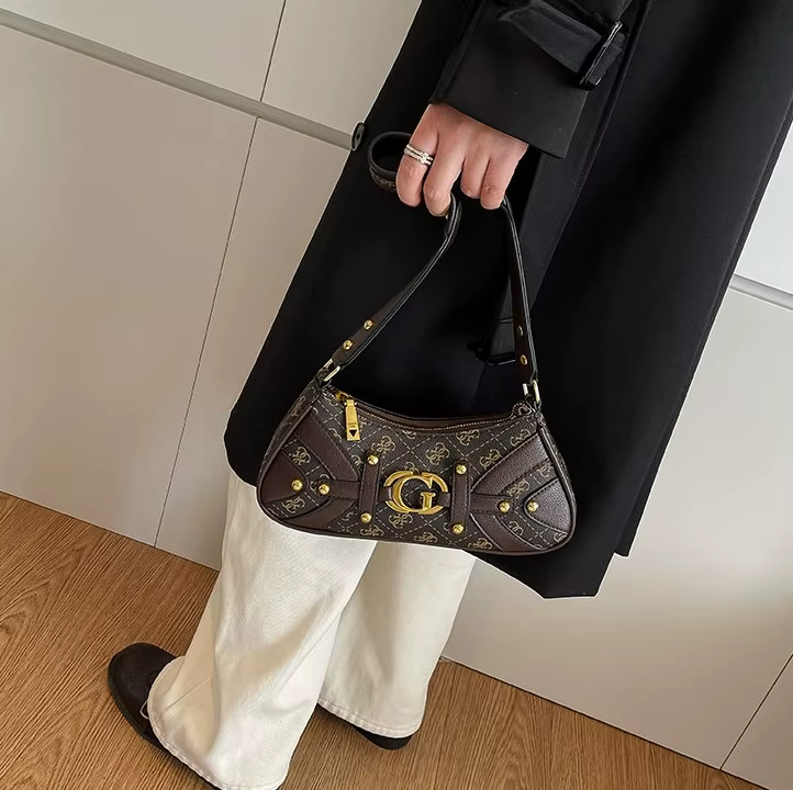 Sac fourre-tout simple et élégant pour femme, sac à bandoulière en cuir de créateur, sac à épaule te