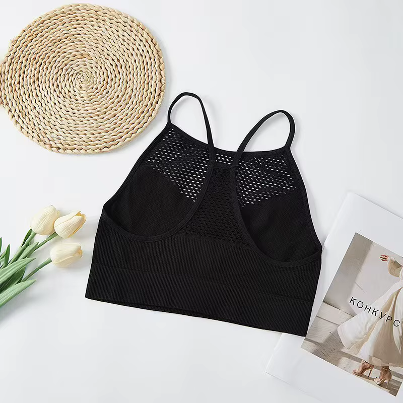 Camisole femme de style bohème - 92.0% Nylon ; 8.0% Élastique ; Support moyen en tissu tricoté, sans