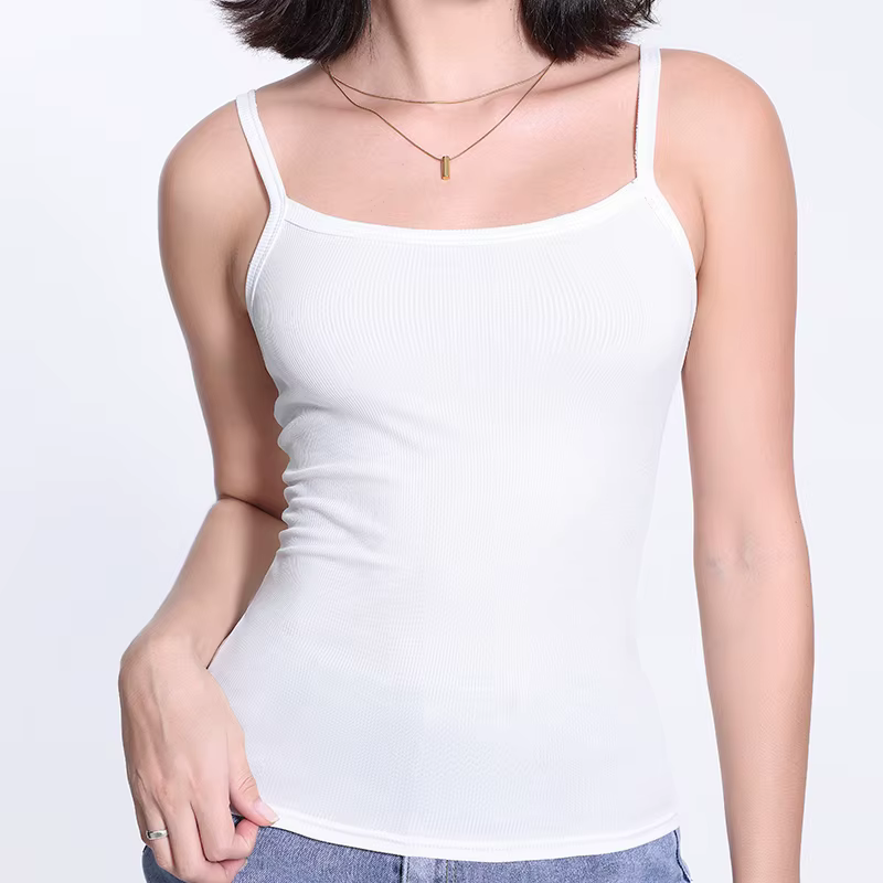 Gilet à bretelles pour femmes, Version coréenne d'été, avec fond de teint de couleur unie, Joker, ha
