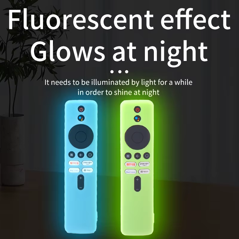 Étui de télécommande lumineux en Silicone, 1 pièce, pour Xiaomi TV Box S (2e génération), housse de 