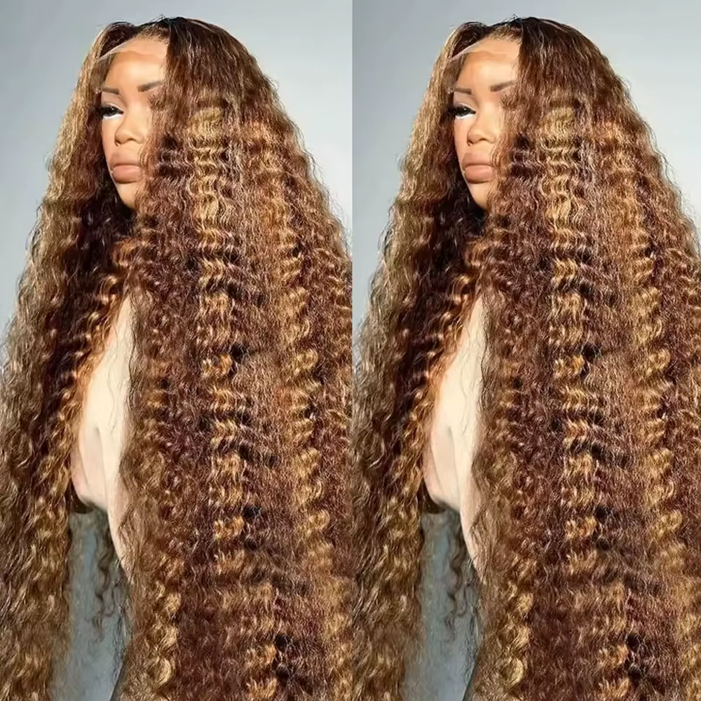 250% densité mettre en évidence coloré 13x4 dentelle frontale perruque de cheveux humains brésilien