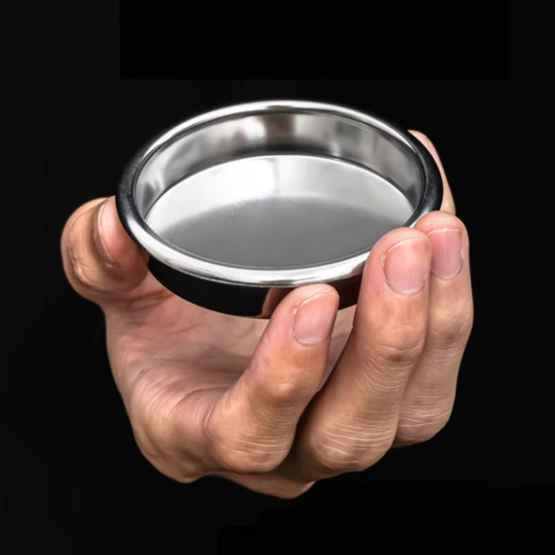Bol de nettoyage pour filtre à café en acier inoxydable 51mm 54mm 58mm, tasse de rinçage non poreuse