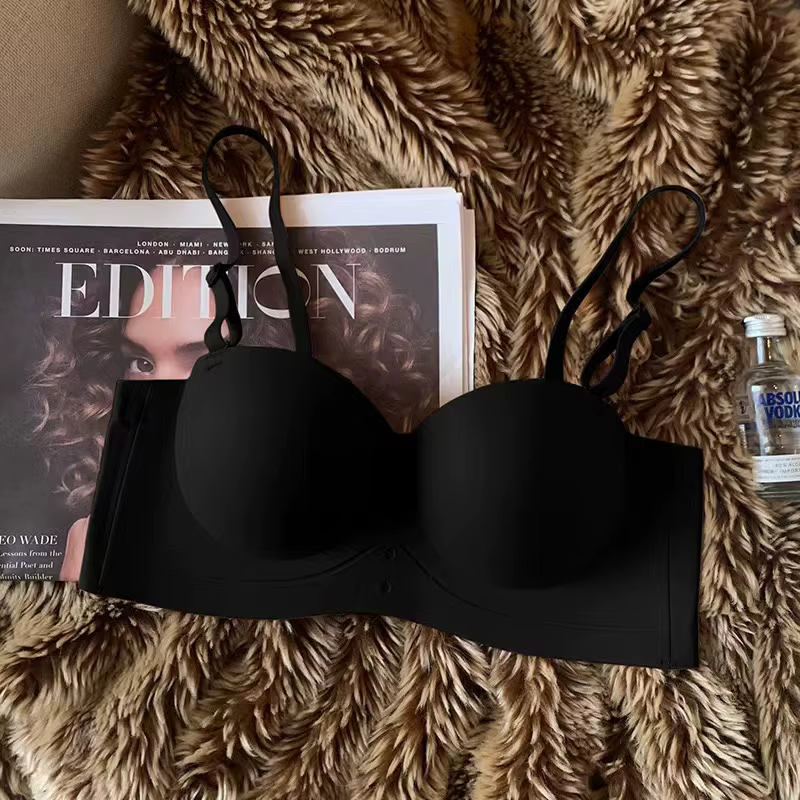 Soutien-gorge femme demi-tasse Push Up petits seins montrent plus grands seins latéraux soutien-gorg
