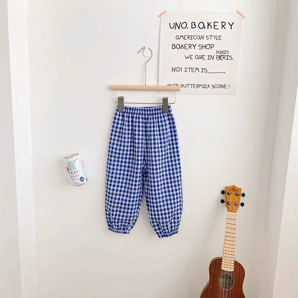 Pantalon d'été moustique vert à carreaux pour enfants, vêtements de plein air, bébé, filles, nouveau