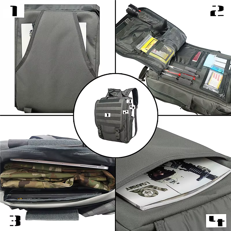 Sac à dos pour ordinateur portable Molle, sacs DulMessenger, sac banane, ceinture, épaule, camping, 