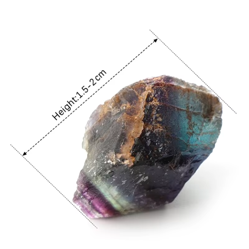 Pierre de lune en cristal naturel, pierre précieuse brute, Quartz poli, Labrumen ite, poisson artisa