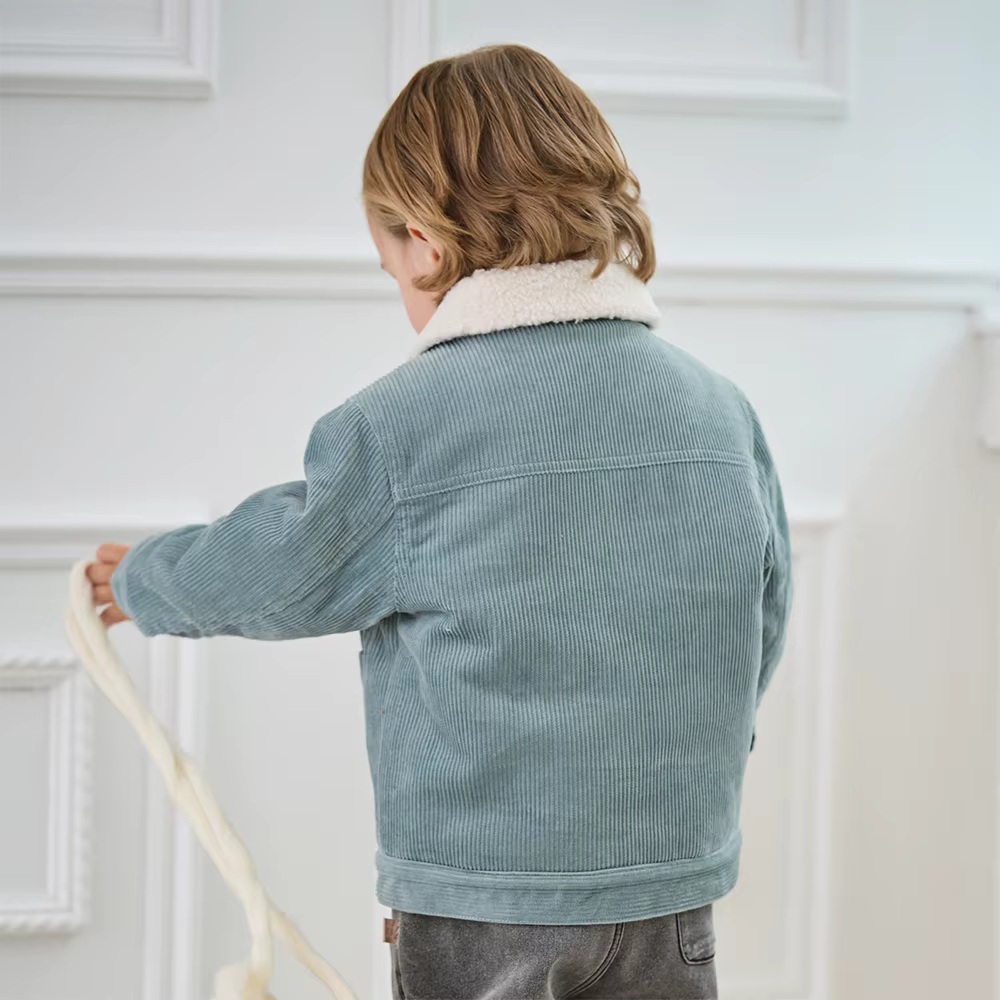 Dave Bella garçons coton manteau hiver salopette pour enfants bébé épaissir peluche veste manches lo