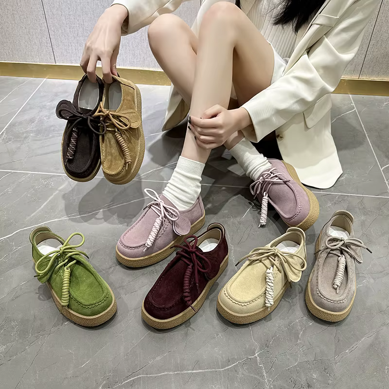 AIYUQI chaussures pour femmes en cuir véritable 2025 nouvelles chaussures plates antidérapantes Derb