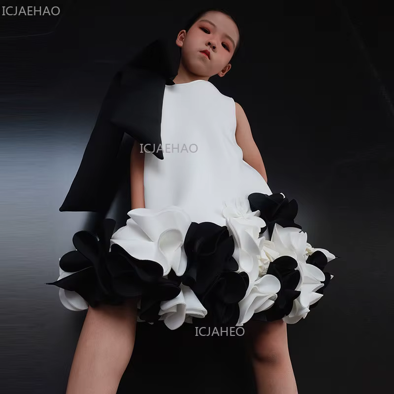 Robe de soirée pour bébé fille, tenue de cérémonie pour enfants, costume de princesse pour le premie
