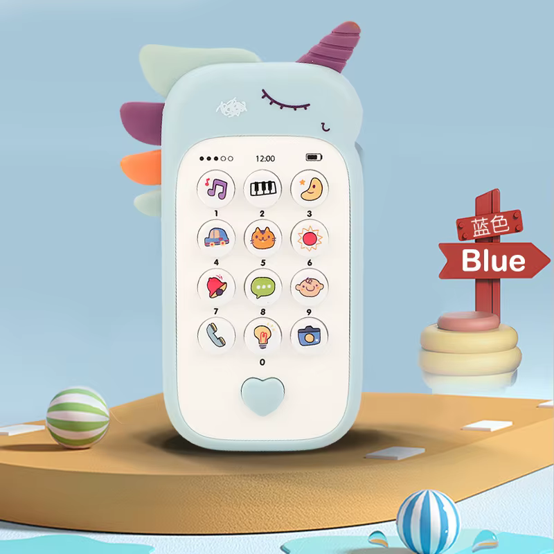 Jouet de téléphone pour bébé, son de musique, jouets de couchage avec anneau de dentition, Simulatio
