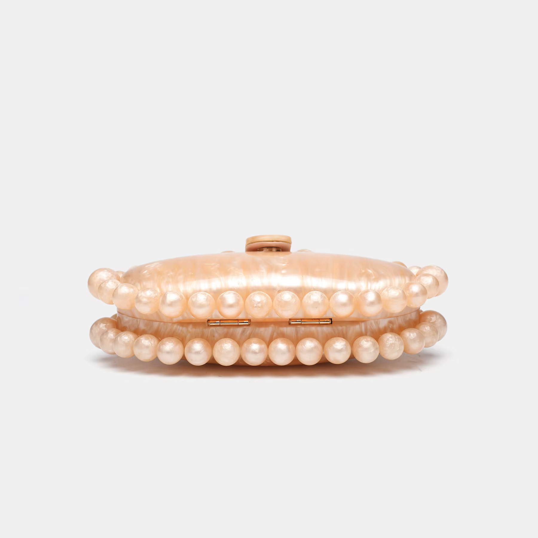 Sac de soirée de luxe 2025 avec chaîne perlée dorée, sac en acrylique en forme de gâteau pour femme,