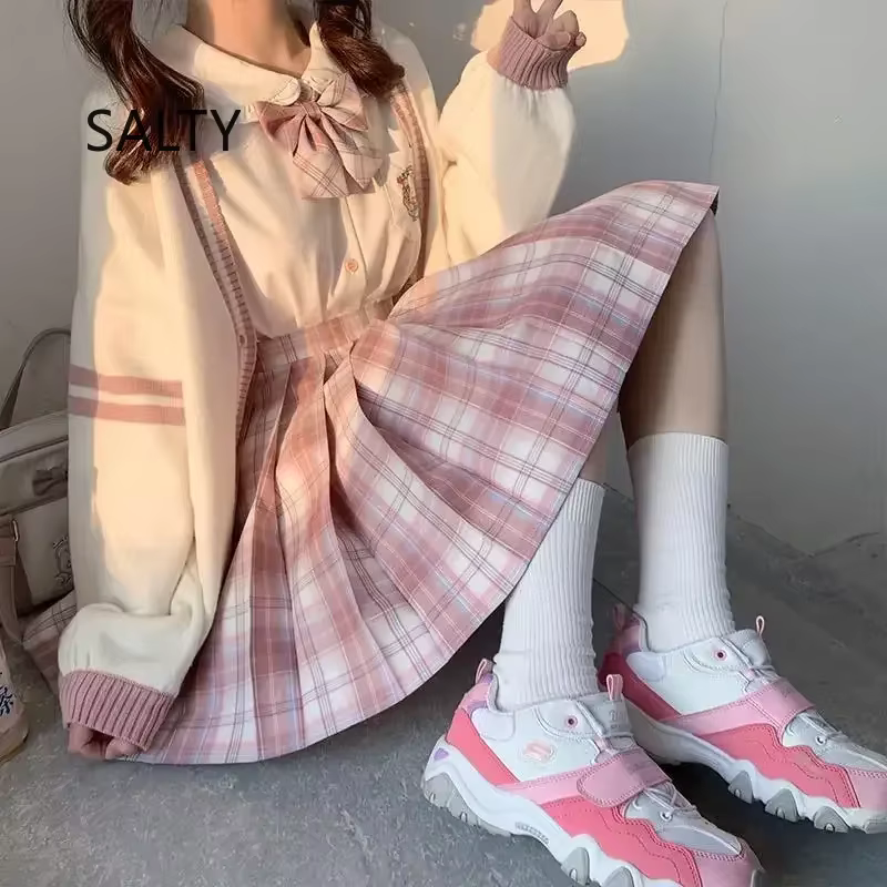Cardigan surdimensionné brodé de style japonais pour femmes, pull femme, adorable, Harajuku, automne