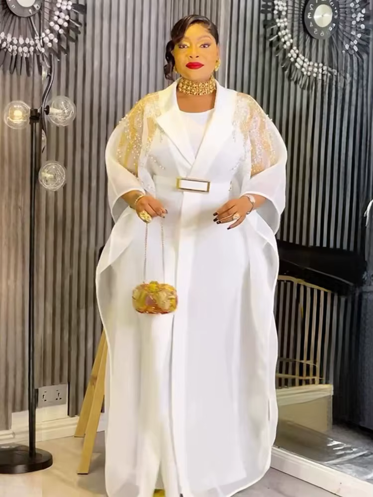 Robes traditionnelles pour femmes, ensemble de 2 pièces Dashiki africain turc, vêtements Kaftan Duba