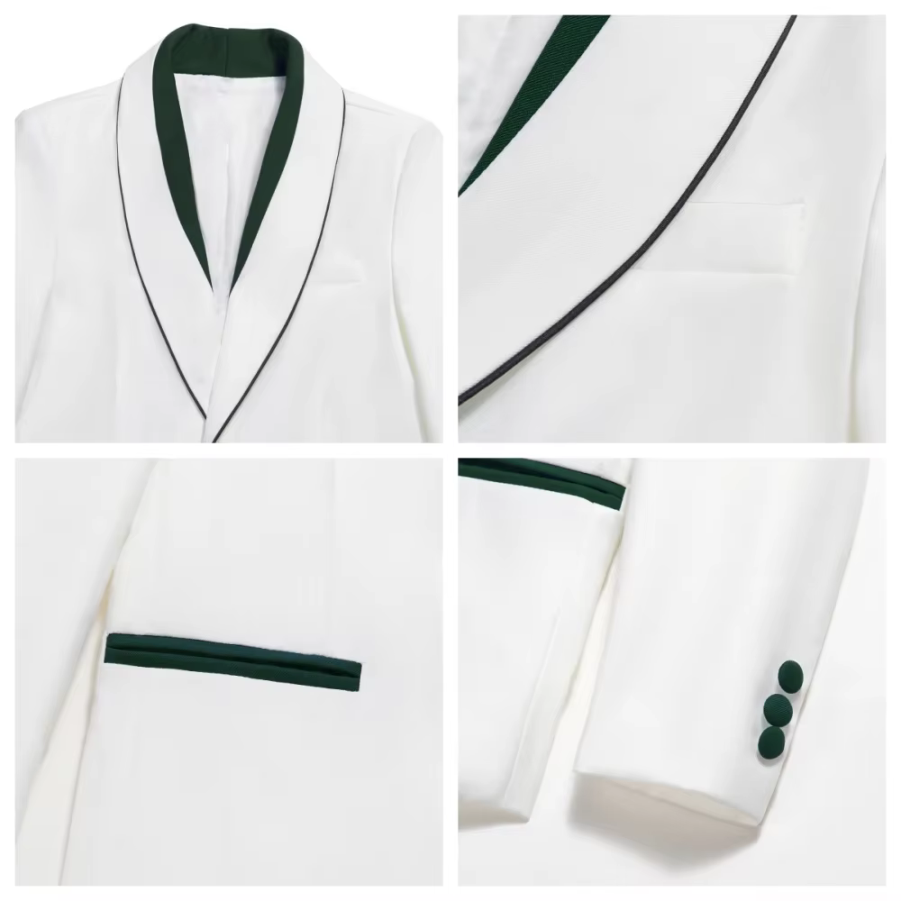 Livraison Rapide – Nouveaux Costumes Verts pour Enfants, 4 Pièces, Tenue de Fête/Banquet, Ensemble C