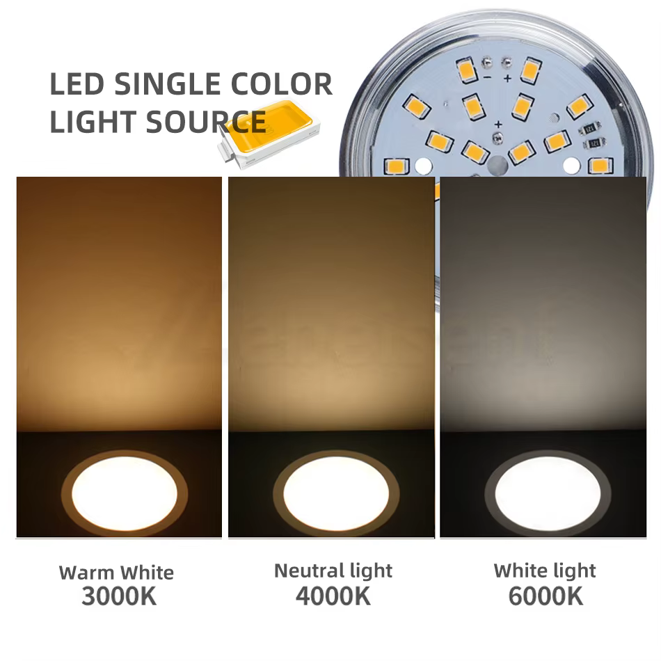 Plafonnier Ultra fin à intensité variable, Spot rond, pour armoire de cuisine, DC 12V 2W 3W 5W 3000K