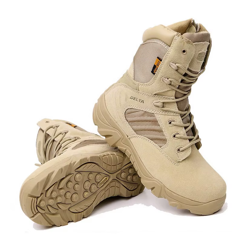 Nouvelles bottes militaires montantes bottes de combat pour hommes bottes de désert delta imperméabl