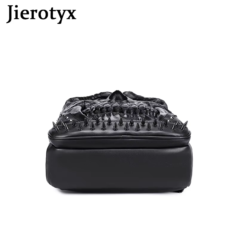 JIEROTYX sacs à dos pour femmes et hommes Steampunk gothique Rivet personnalité grande capacité voya