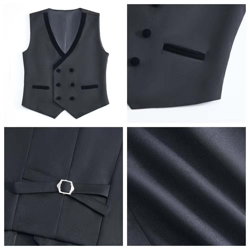 DTLumika-2520 nouvel ensemble de costumes pour enfants, costumes de retour formels 4 pièces pour gar