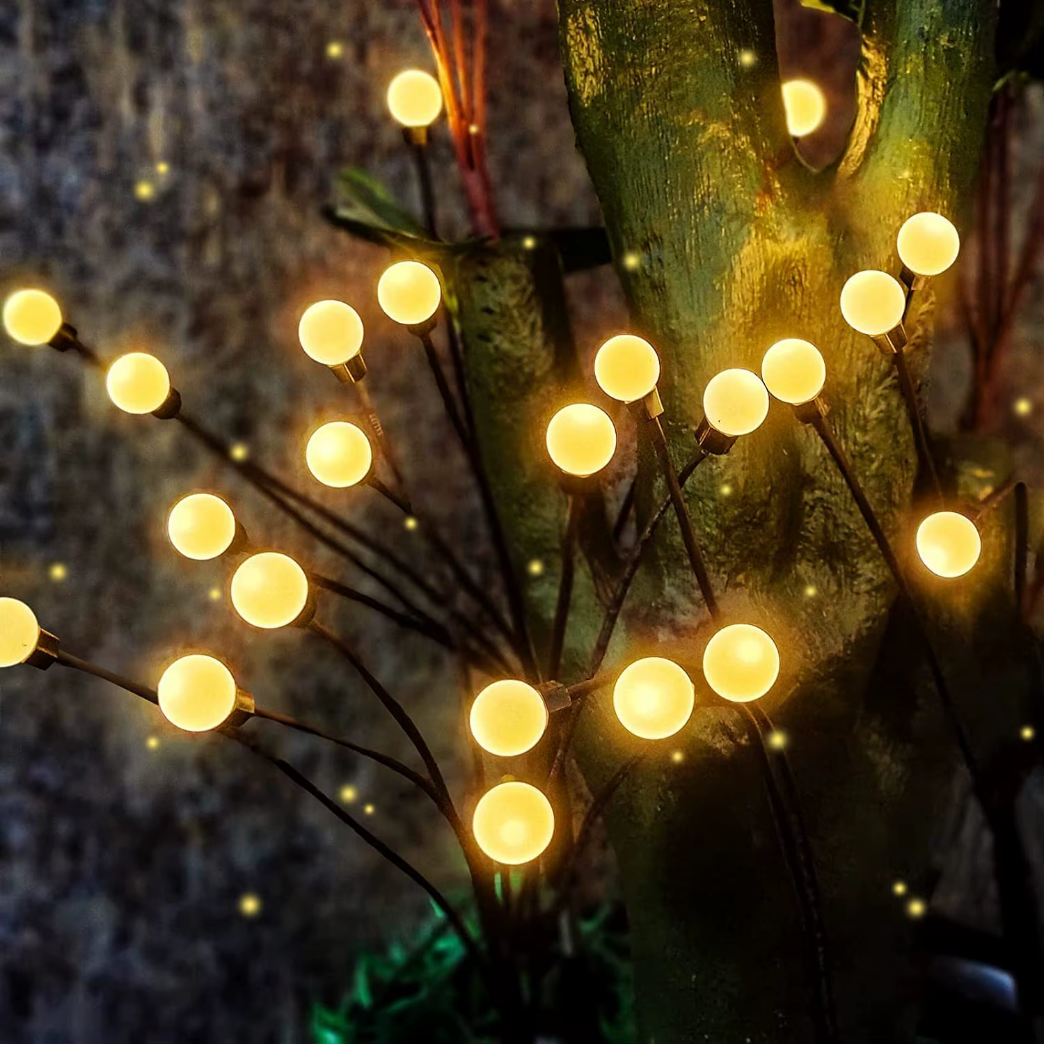 Paquet de 10 lampes de jardin solaires extérieures nouveau Design de feuille amélioré lumières solai